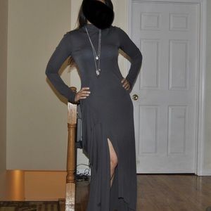 BCBG MAXAZRIA maxi long sleeve dress